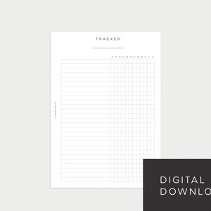 PRINTABLE Planner A5 12-Month Tracker