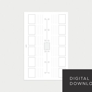 PRINTABLE Half Letter Timeline