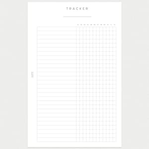 PRINTABLE Half Letter 12-Month Tracker image 3