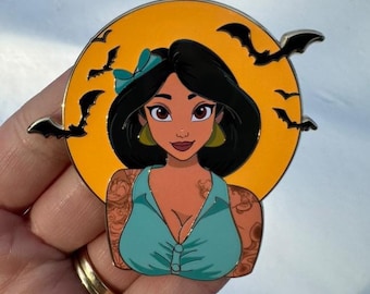 Filles tatouées - Épingle fantaisie jasmin - Épingle fantaisie Alladin