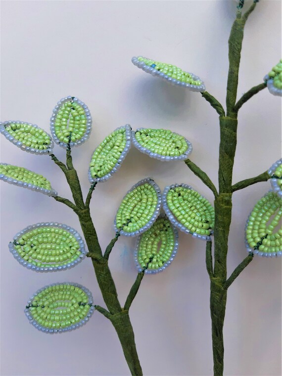 Eucalyptus Stem French Beaded Eucalyptus Alternative Flowers