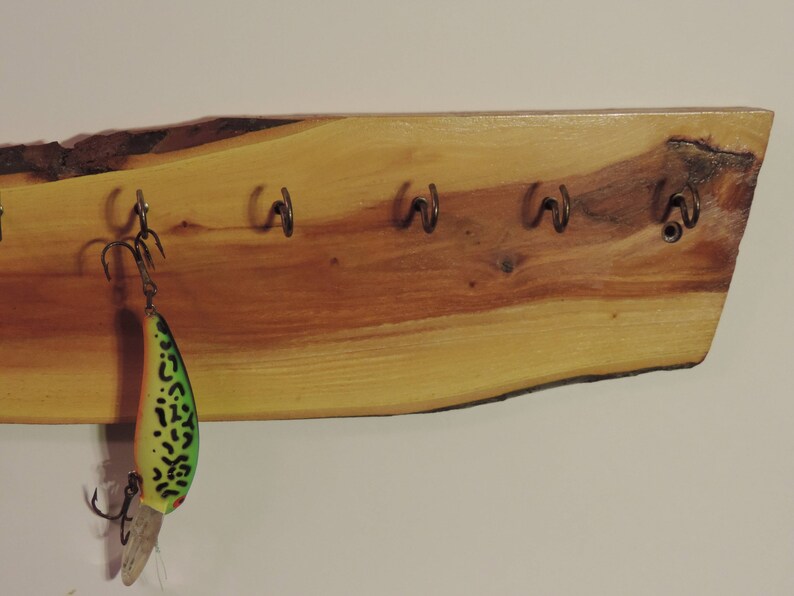 Fishing Lure Holder Made From Box Elder Etsy
