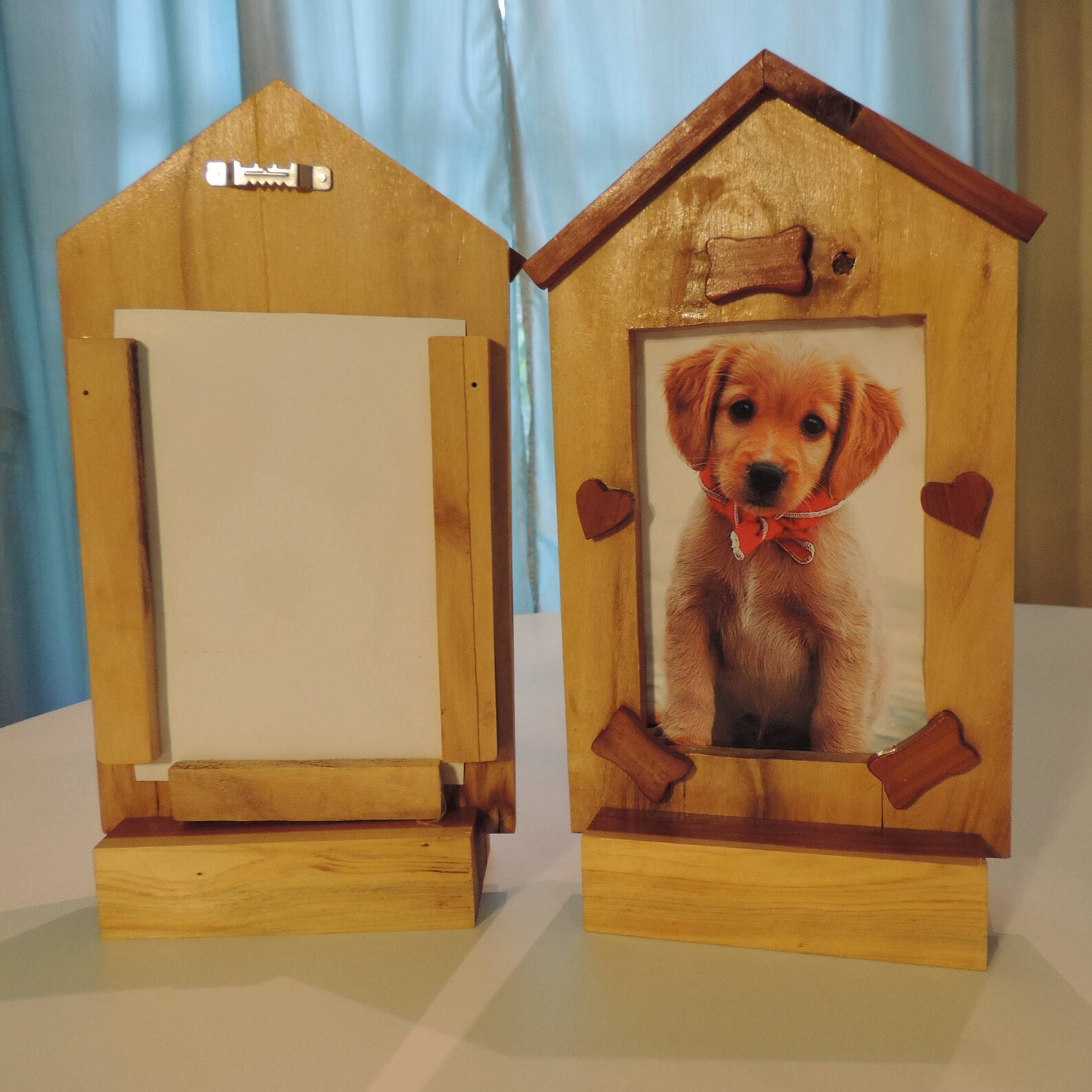 Dog House Picture Frame Made From Camphor and Red Cedar Wood. Etsy Singapore