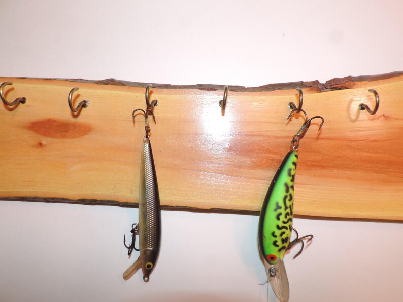 Fishing Lure Holder Made From Box Elder Etsy