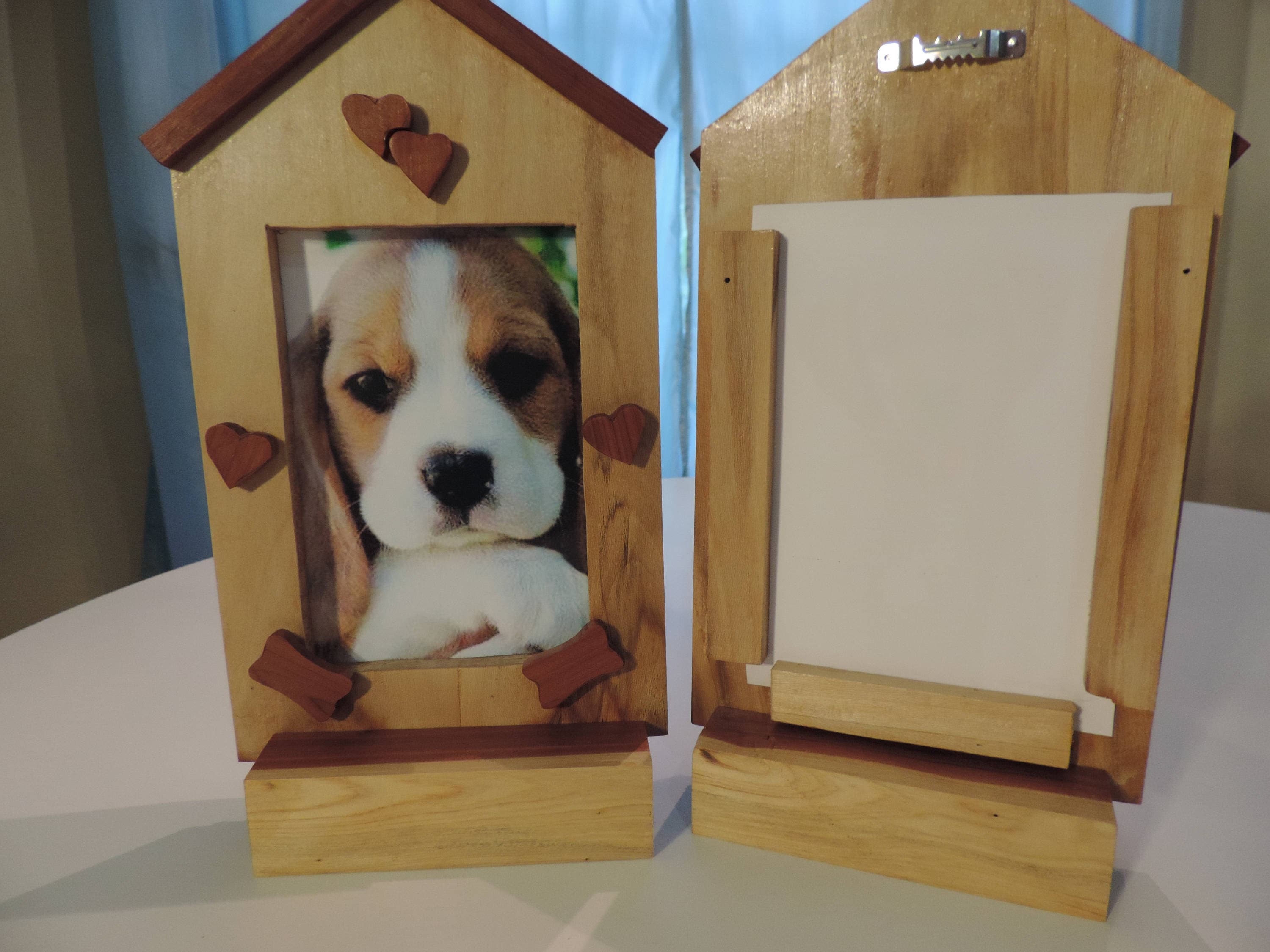 Dog House Picture Frame Made From Camphor and Red Cedar Wood. Etsy
