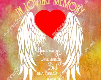In Loving Memory Svg Etsy