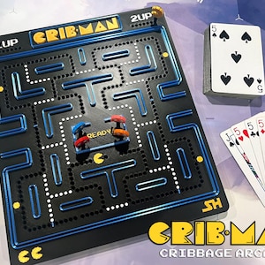 Cribbage Board - Retro Arcade Game Themed