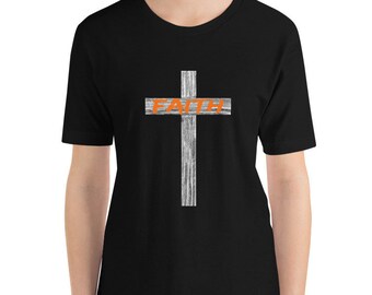 Christian Faith and Cross T-Shirt - Christian Faith T-Shirt (Shipped from USA, UK )