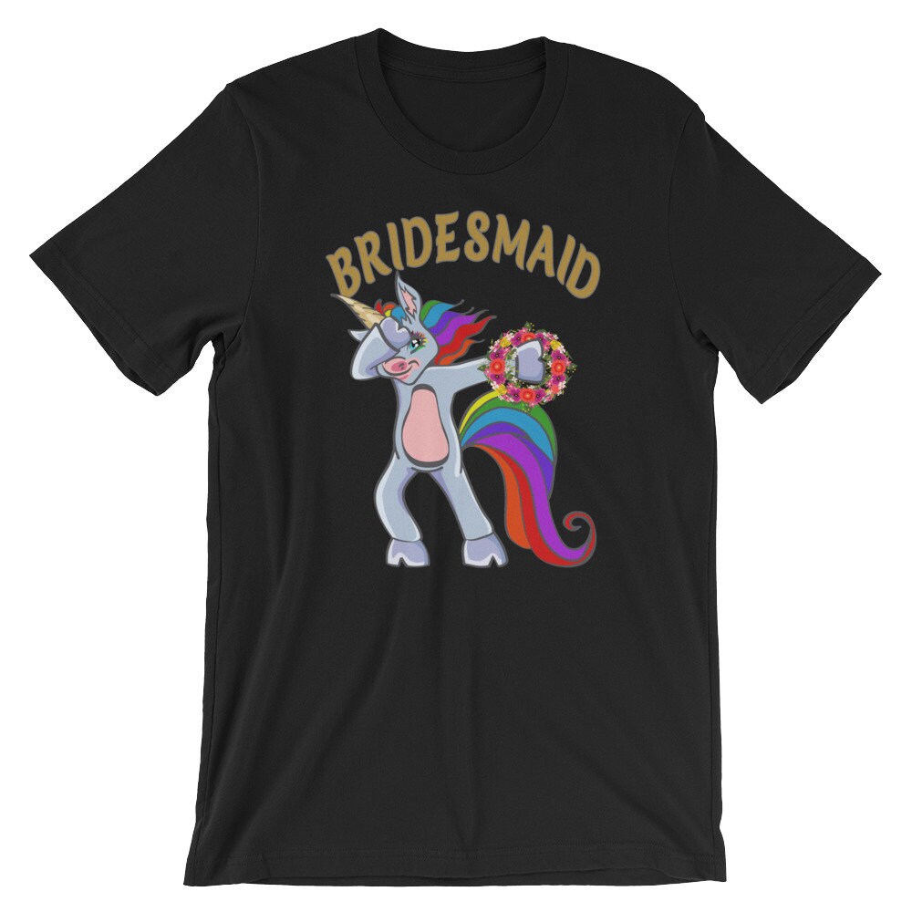Wedding Hen Party T Shirt Unicorn Print Womens Bachelorette Casual Top Tee