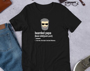 Papa Beard T-Shirt Gift: Man, Myth | Funny Dad Joke Grandpa T-Shirt (Shipped from USA, UK, )