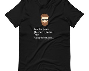 Joiner Gift for Men with a brown beard Shirt (Shipped from UK, USA, )