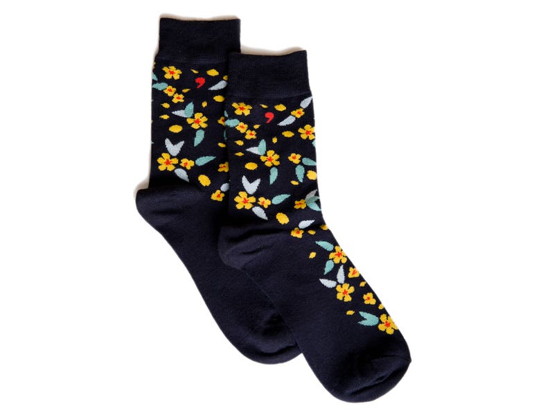 BREEZE Bamboo Socks / Prefect Gift / Flower Socks / Men Etsy