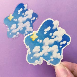 Cloudy Star Sticker