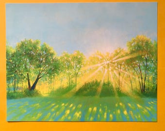 Backyard Suncatcher - 11x14 Art Print