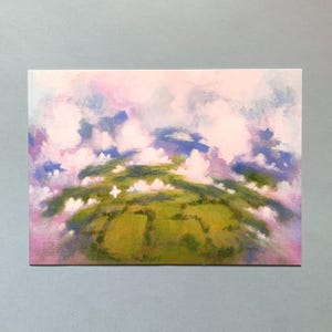 Até as nuvens sonham com estrelas - Impressão de cartão postal