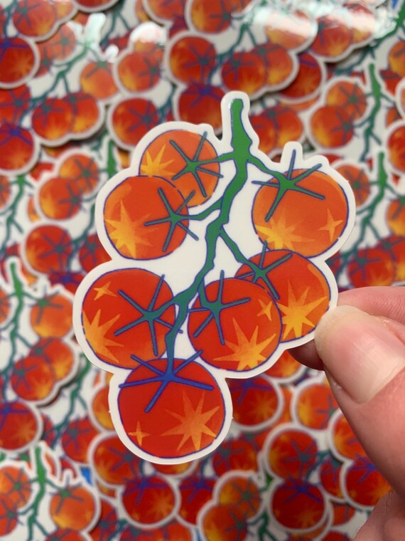 Tomato Sticker - Etsy Israel