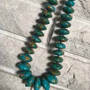 Tourqouise stone necklace/handmade/natural genstones
