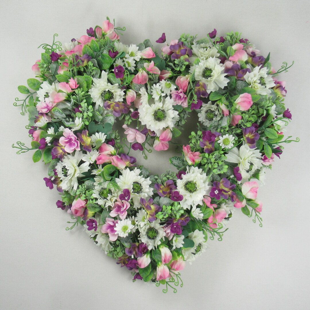 Luxury Large Open Heart Grave Flowers Funeral Flowers Etsy UK