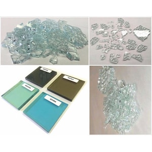  Crushed Glass for Resin Art, Broken Glass Pieces for Crafts  Vase Filler Home Decorations,Crushed Glass for Crafts,3-6mm,1.5 Pound (Dark  Green)