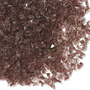 2 Lbs. Broken Tempered Glass for Craft and Art Projects - BRONZE (brown), 1/4&quot; Thick