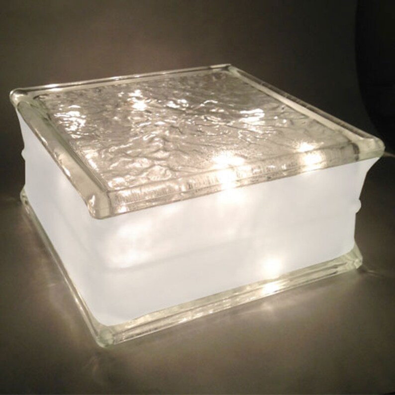 Glass Block 8x 8x 4 Icescapes Pattern With Etsy