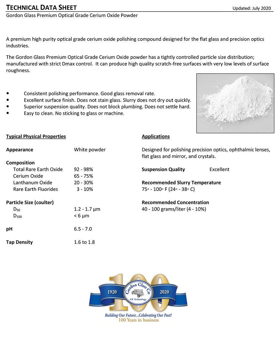 Cerium Oxide Polishing Suspension