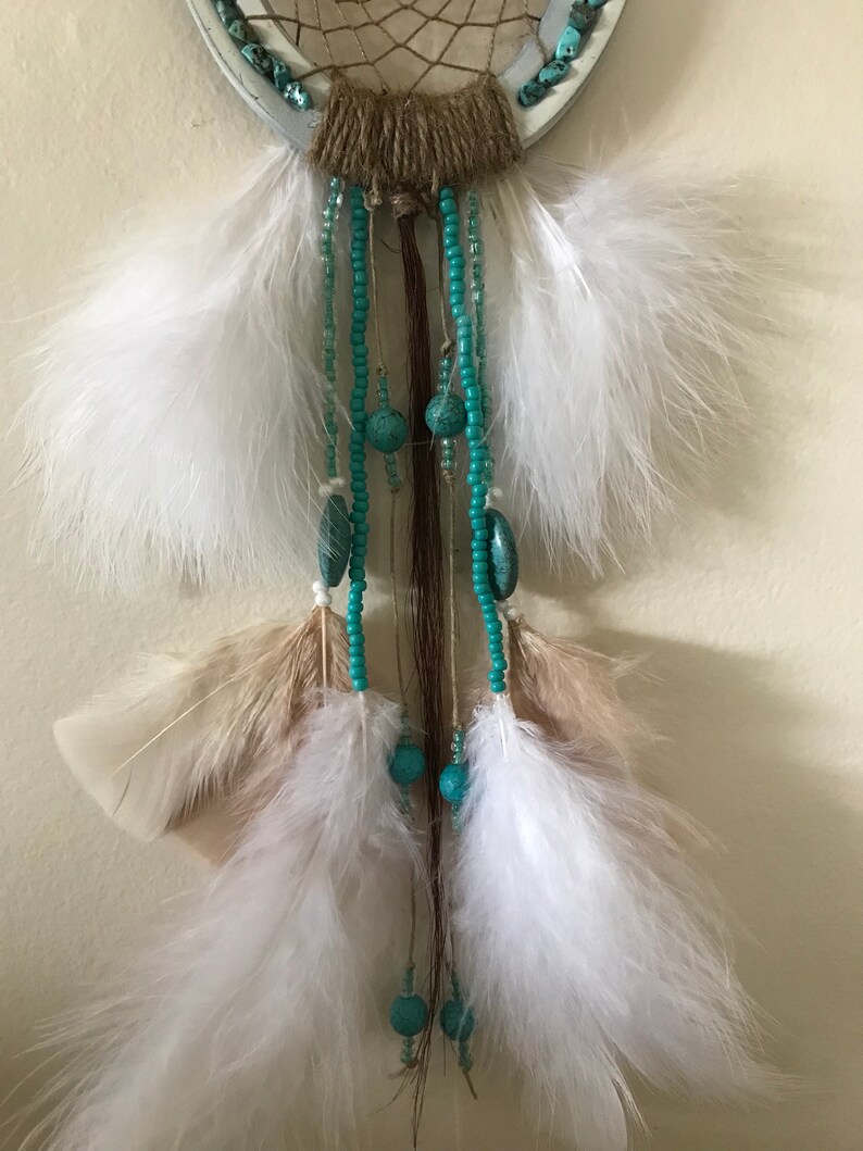 Custom made horseshoe dream catcher with real horse hair Etsy