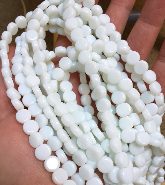 flat coin beads