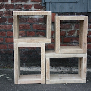 Timber box, shelf, side table, element image 1