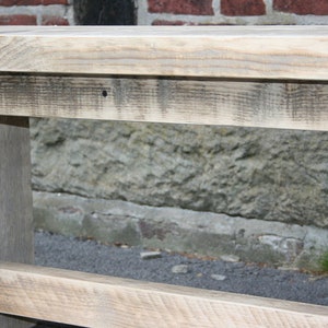 Table incl. Banc fait de bois recyclé et vieux image 4