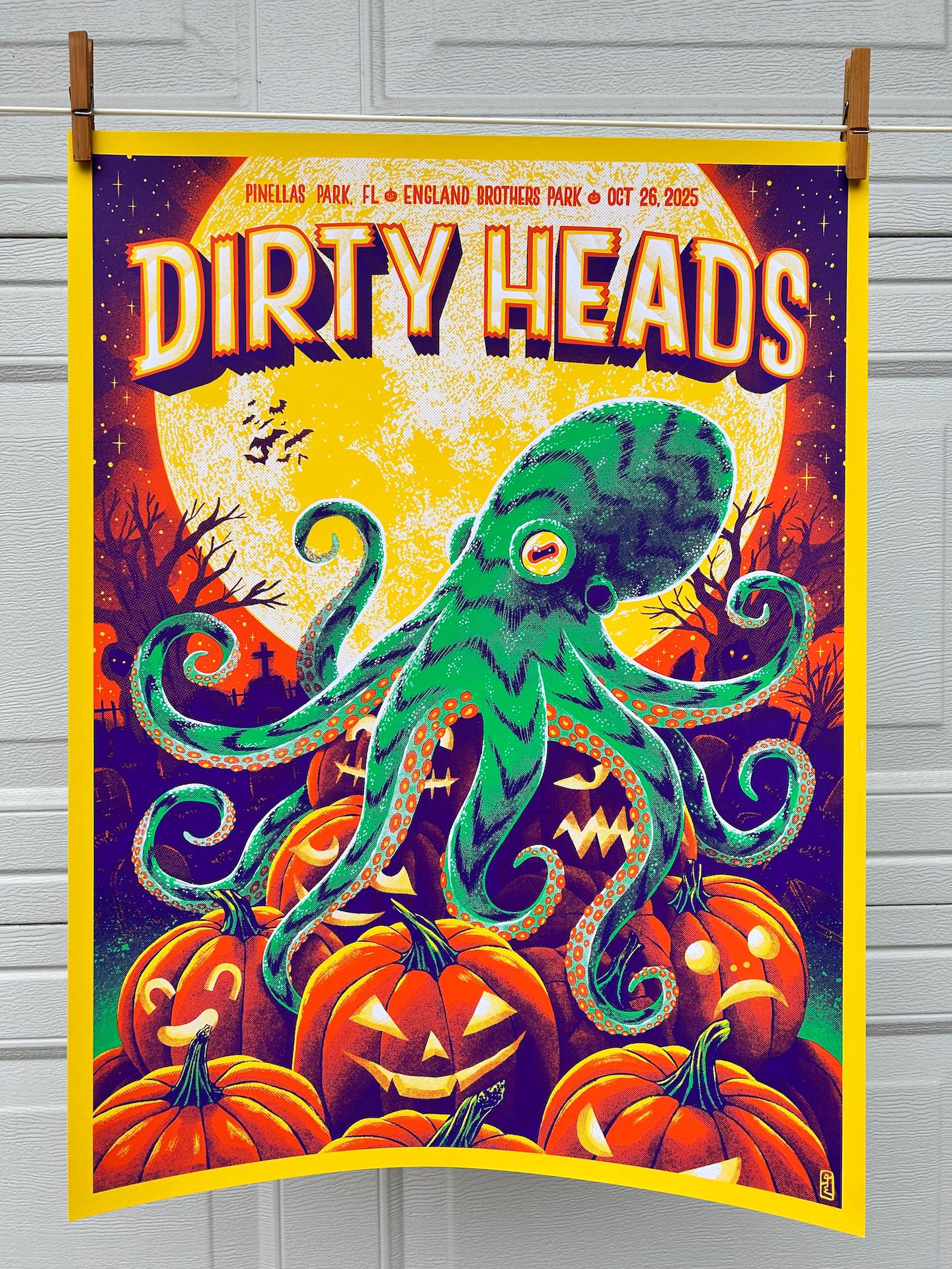 Dirty Heads Poster - Pinellas Park, FL - 10-26-25 (REGULAR VERSION