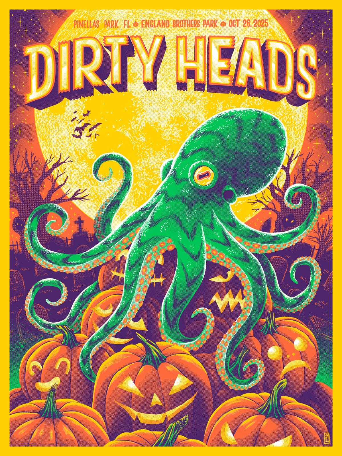 Dirty Heads Poster - Pinellas Park, FL - 10-26-25 (REGULAR VERSION