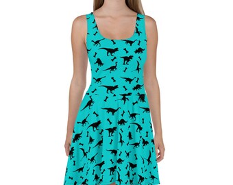 dinosaur pinafore womens