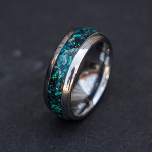 Mens Wedding Band, Mens Ring, Meteorite Ring, Mens Rings, Wedding Ring ...