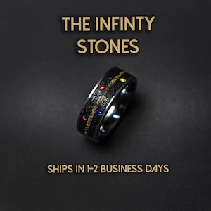 Meteorite Mens Ring, Comic Book Inspired Cubic Zirconia Ring, Tungsten Engagement Ring, Superhero Jewelry, Anime Fan Art Gift