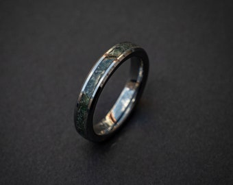 Green Moss Agate Engagement Ring, Moss Agate jewelry, Moss Agate Wedding ring, Green Moss Agate Ring, Moss Agate Ring, Healing Crystals