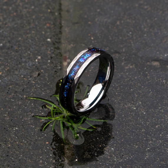 galaxy mens wedding rings