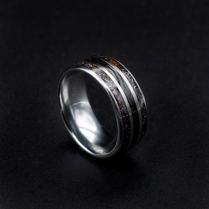 dinosaur bone wedding band, ring,  jewelry, dinosaur jewelry, tungsten ring men, dinosaur bone meteorite ring, mens wedding band tungsten.