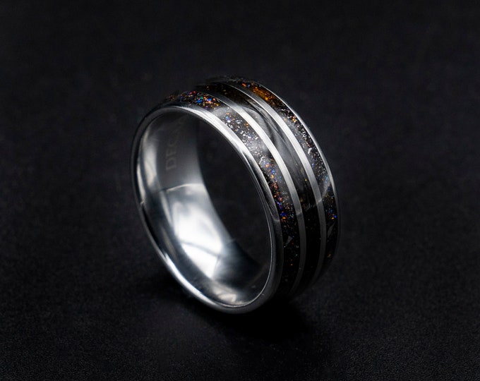 dinosaur bone wedding band, ring,  jewelry, dinosaur jewelry, tungsten ring men, dinosaur bone meteorite ring, mens wedding band tungsten.