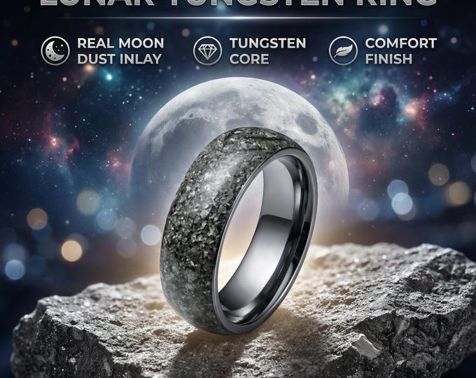 Men's Meteorite Wedding Band - Durable Wedding Ring
