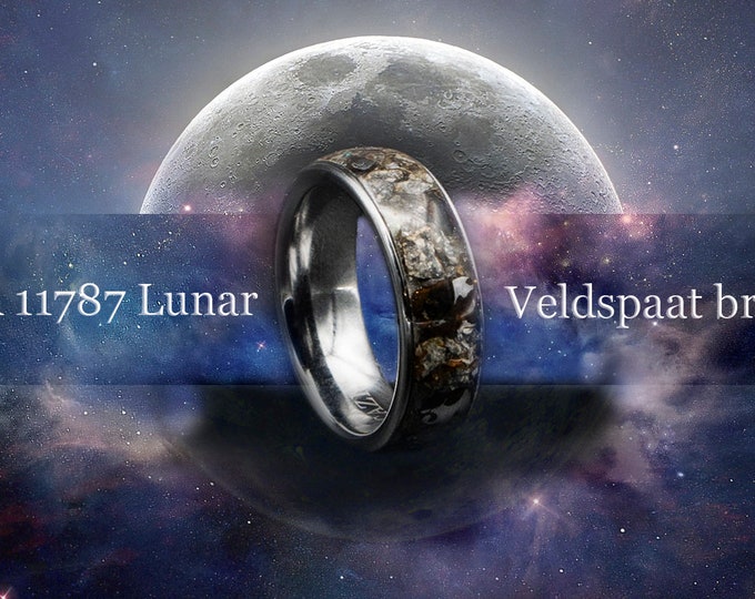 Lunar jewelry, Moon meteorite, Meteorite mens ring, Mens wedding band, Pallasite meteorite, meteorite ring, mens wedding band meteorite.