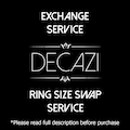 Ring Exchange/Size Swap Service for rings | Decazi product logo