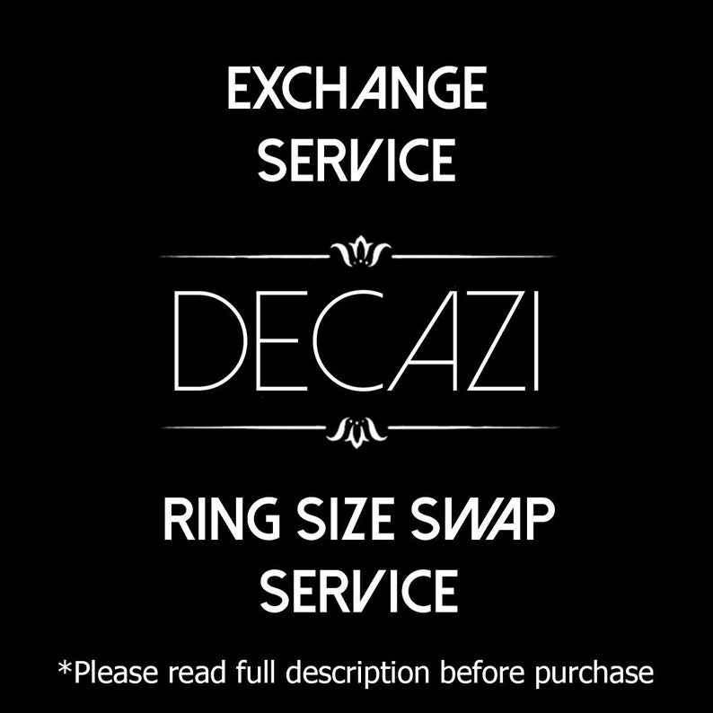 Ring Exchange/Size Swap Service for rings Decazi image 1