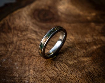 Green Moss Agate Engagement Ring | Unique Nature-Inspired Jewelry | Green Moss Agate Ring, Moss Agate Ring