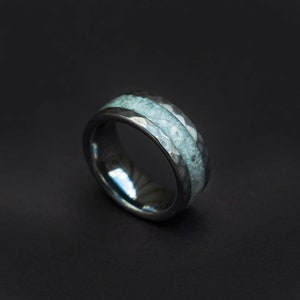 Moonstone Tungsten Ring, moon ring, Rainbow moonstone, Gemstone ring, , moonstone, Men's Wedding Band, Tungsten, Tungsten Band