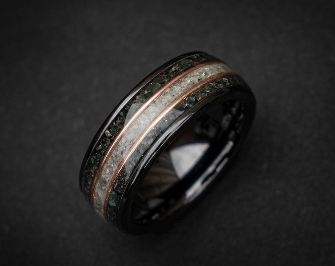Moss Agate Jewelry, Moss Agate Wedding Ring, Engagement Ring, Green Moss Agate ring, Gold Leaf, Unique Ring, Handmade Jewelry | Decazi