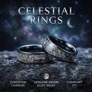 Moon Meteorite Lunar Jewelry | Inspired by James Webb | Unique Cosmic Accessories