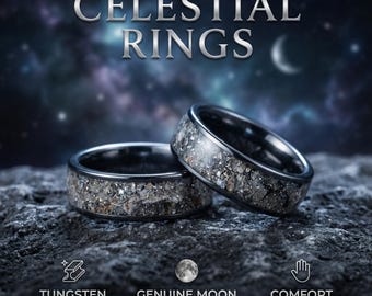 Moon Meteorite Lunar Jewelry | Inspired by James Webb | Unique Cosmic Accessories