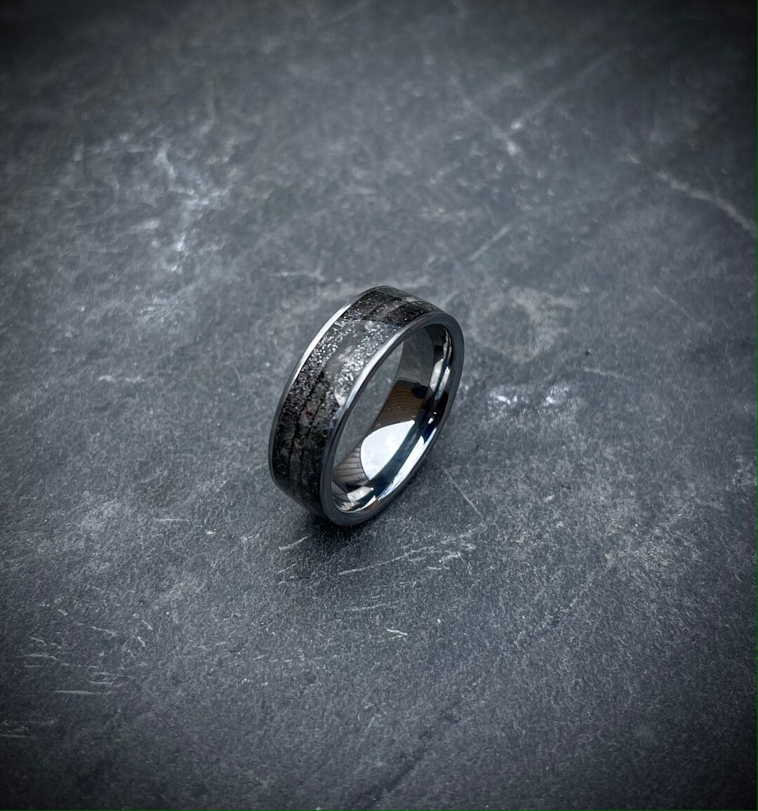 Meteorite Wedding Band Mens Wedding Band Mens Wedding Rings