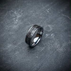meteorite wedding band, mens wedding band, mens wedding rings, mens ring, meteorite ring, mens rings, Cape York, Lunar meteorite.